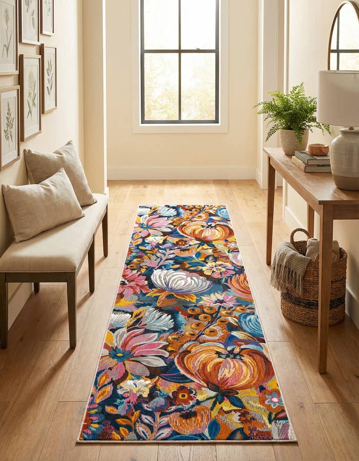 Detail image of 2' x 8' Blossom Runner Rug