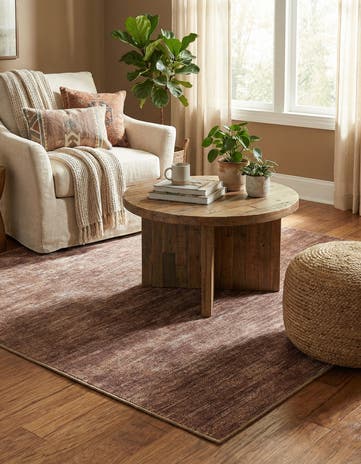 Brown Asha Square Rug