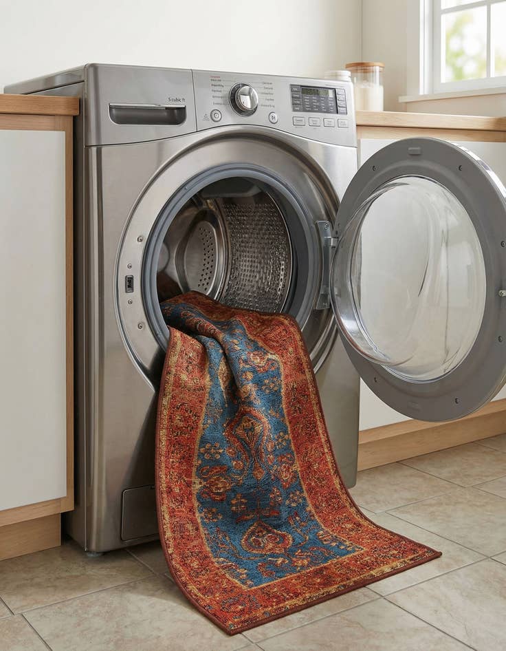 Detail image of  2' x 5'  Washable Traditional Indoor / Outdoor Runner Rug