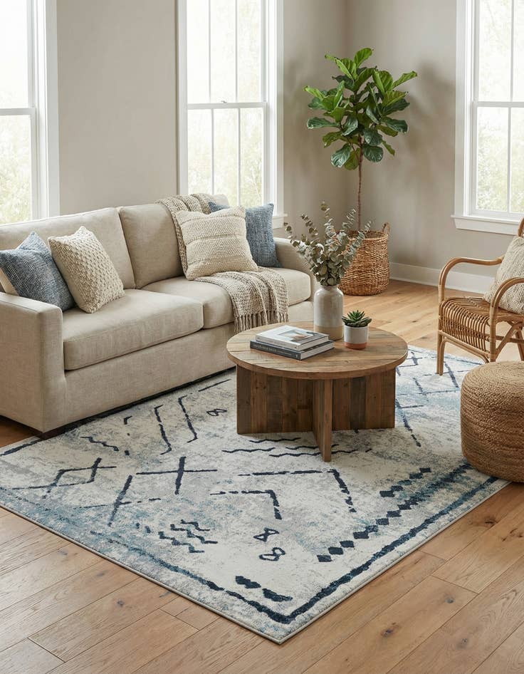 Detail image of 6' x 9' Kamala Washable Rug