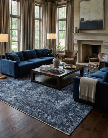 9' 11 x 12' 4 Vintage Royal Wool Rug