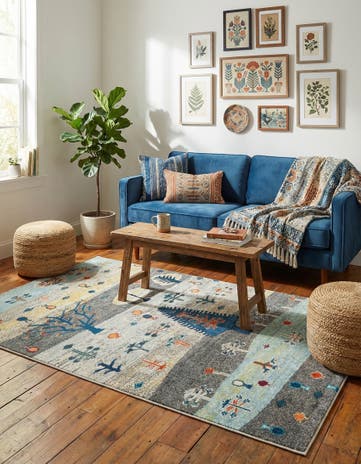 4' x 6' Washable Vivid Rug