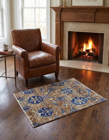 2' 11 x 3' 9 Hand Knotted Ariana Ziegler Rug