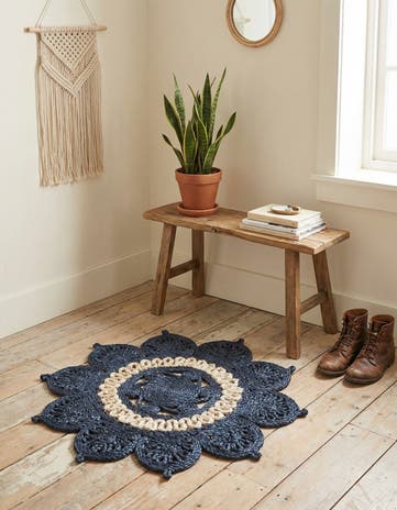 2' x 2' Handmade Braided Jute Round Rug