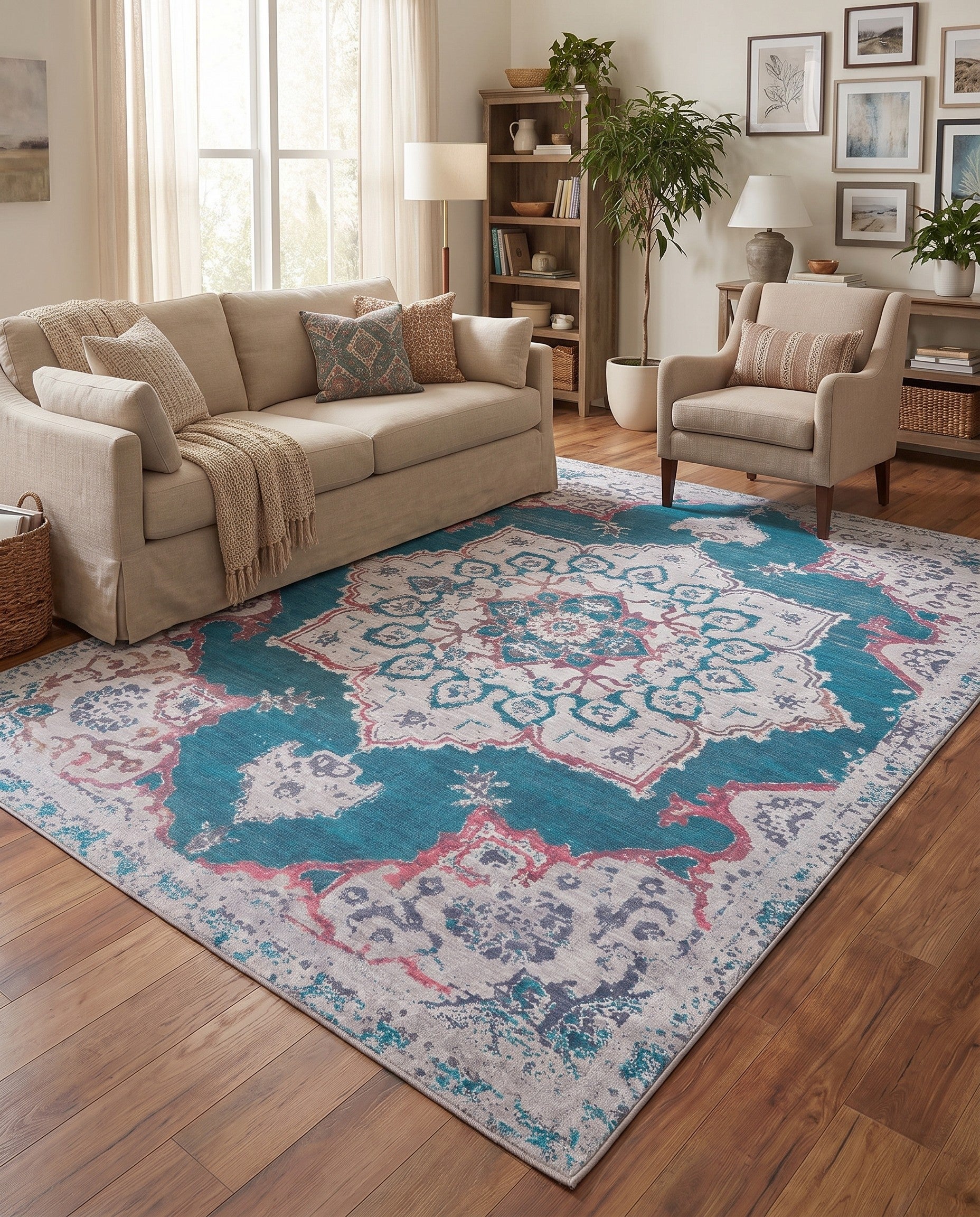 10' 6 x 13' Washable Francesca Rug