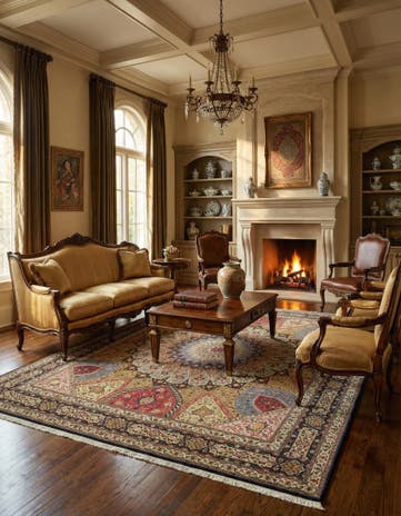 8' x 10' Hand Knotted Tabriz Persian Rug