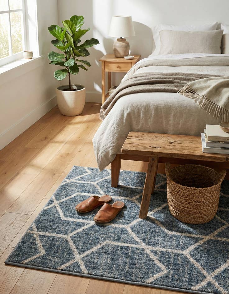 Detail image of 2' x 3' Eco Trellis Rug