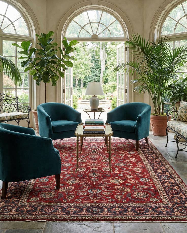 Detail image of 7' 3 x 10' 7 Tabriz Wool Rug