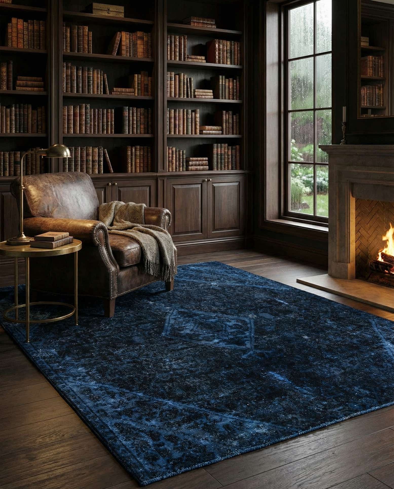 5' 7 x 7' 8 Hand Knotted Ultra Vintage Persian Wool Rug
