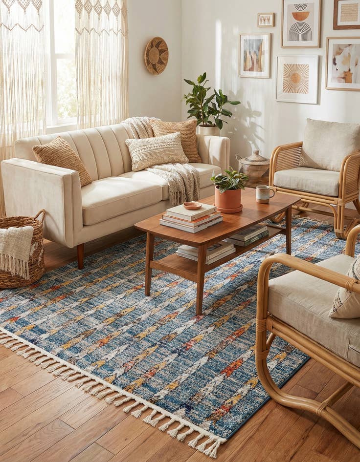 Detail image of 5' 3 x 8' Aramis Rug