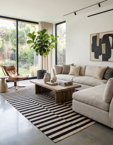 8' 3 x 11' 3 Hand Woven Kilim Modern Wool Rug