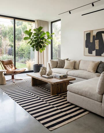 8' 3 x 11' 3 Hand Woven Kilim Modern Wool Rug