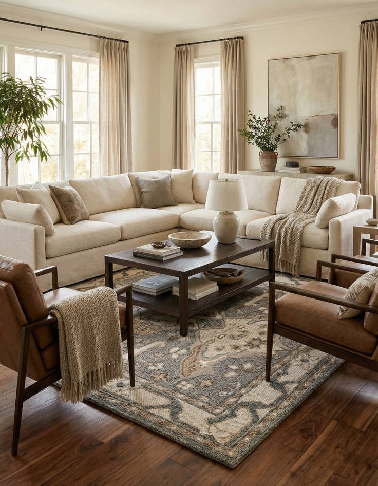 Detail image of 7' 10 x 10'  Hand Knotted Sultan Signature Rug