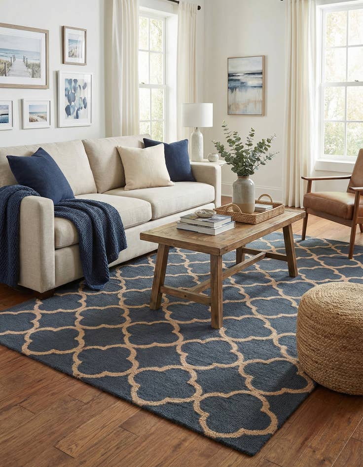 Detail image of 5' 1 x 8' Luna Wool Rug