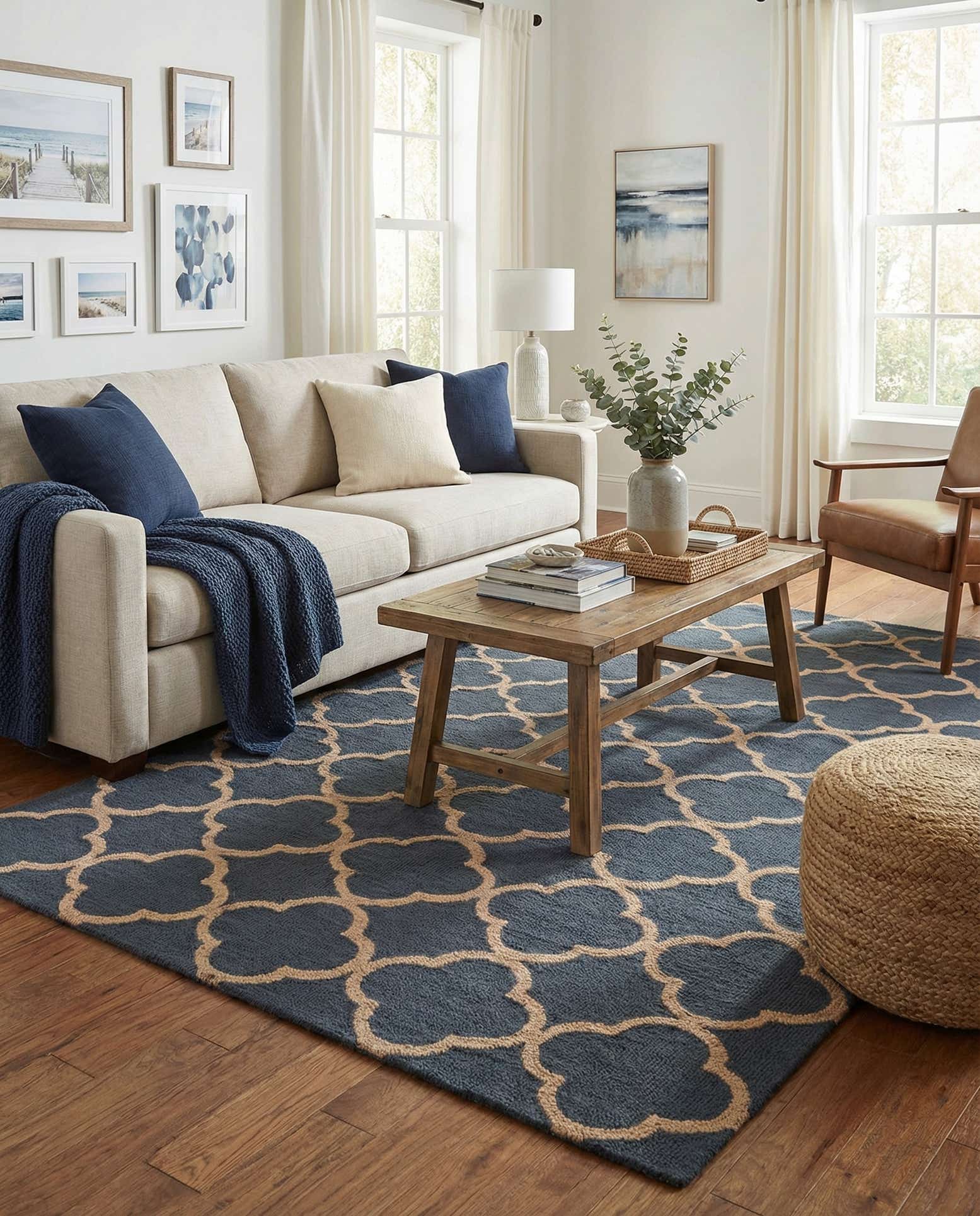 5' 1 x 8' Luna Wool Rug