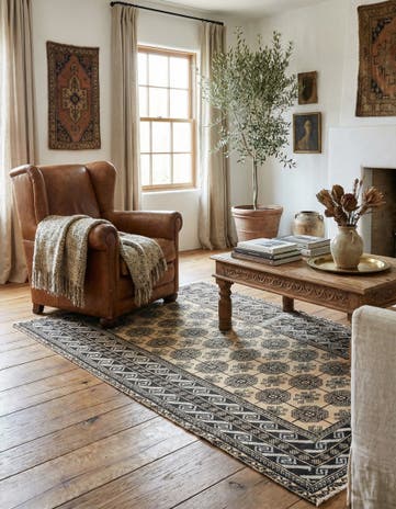 3' 7 x 6' 10 Hamedan Rug