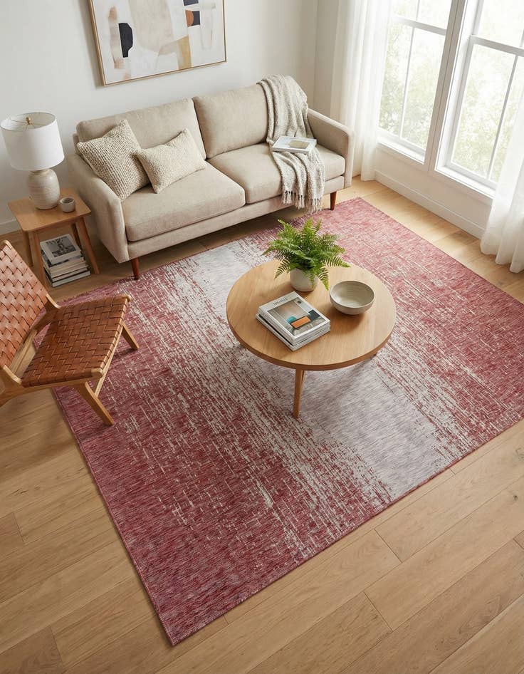 Detail image of  7' x 10'  Washable Modern Indoor / Outdoor Rug