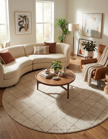 10' x 10' Vogue Geo Round Rug