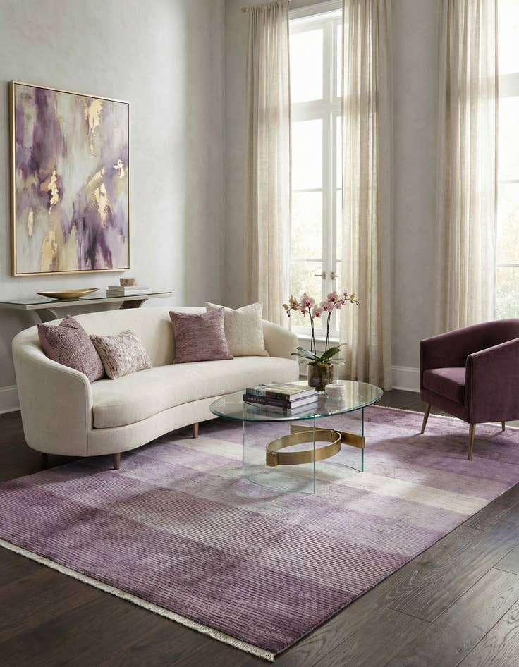 Detail image of 6' 6 x 9' 11  Hand Knotted Darya Wool Rug