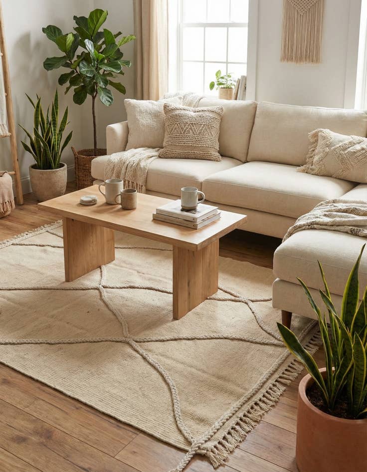 Detail image of  3' 3 x 5' 1  Hand Knotted Moroccan Wool Rug