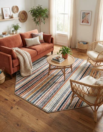 Ivory Tagine Octagon Rug