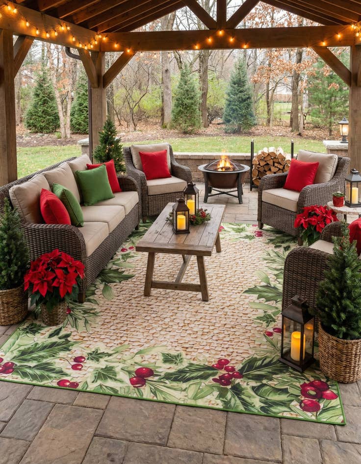 Detail image of 7' 10 x 10'  Washable Jill Zarin Caribbean Indoor / Outdoor Rug