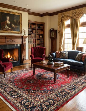 7' 10 x 10' 10 Mashad Wool Rug