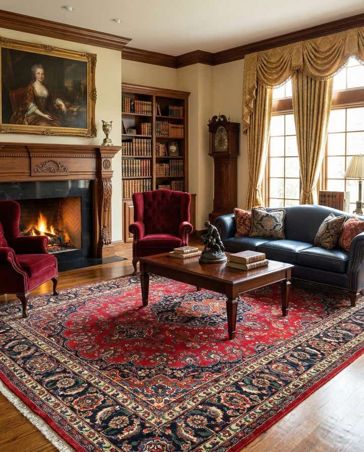 7' 10 x 10' 10 Mashad Wool Rug