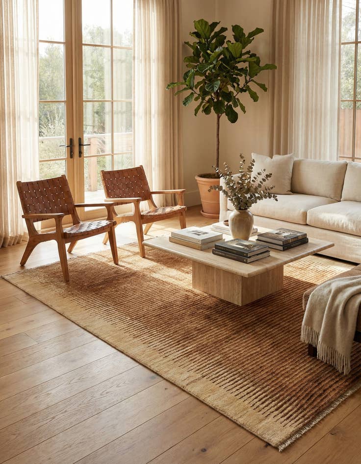 Detail image of 4' 4 x 7' 1 Juma Wool Rug