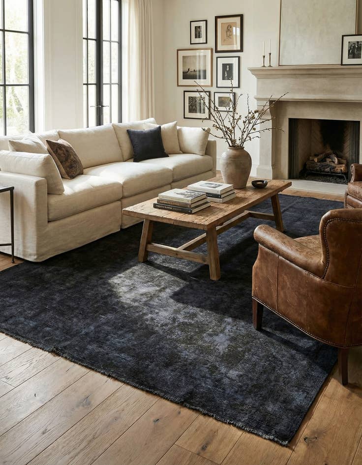 Detail image of 7' 8 x 11' 2  Hand Knotted Ultra Vintage Persian Wool Rug