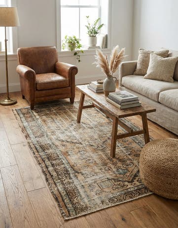 3' 1 x 5' 8 Hand Knotted Ultra Vintage Persian Wool Rug