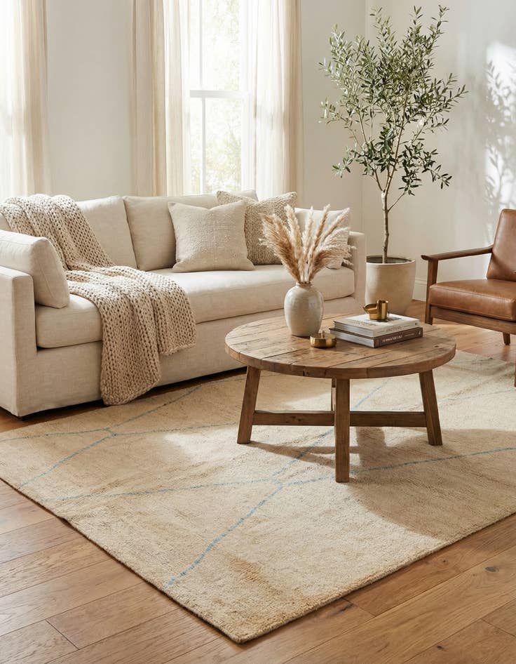 Detail image of 5' 2 x 7' 2  Hand Knotted Darya Wool Rug