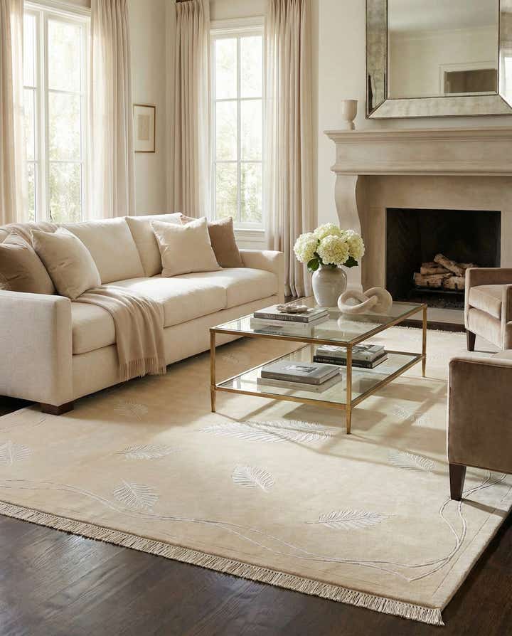 6' 11 x 9' 8 Hand Knotted Darya Wool Rug