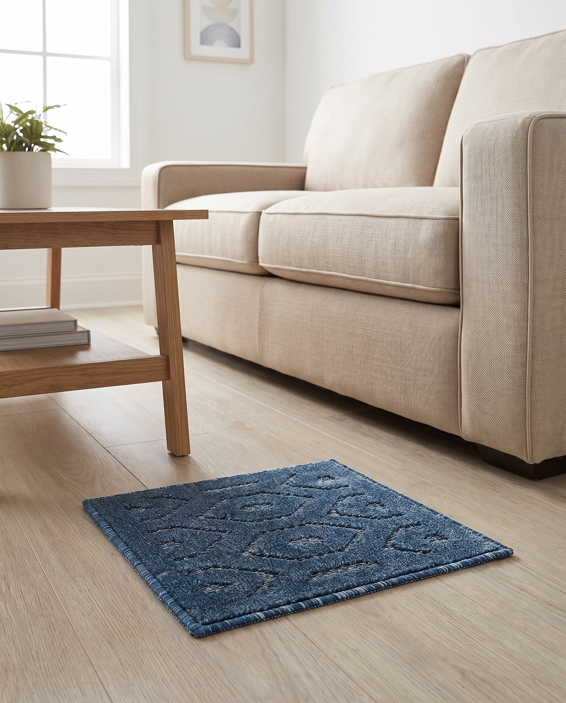 1' 4 x 1' 4 Easy-Clean Trellis Textured Indoor / Outdoor Sample Rug