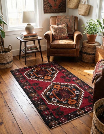 2' 10 x 4' 7 Hand Knotted Balouch Persian Wool Rug