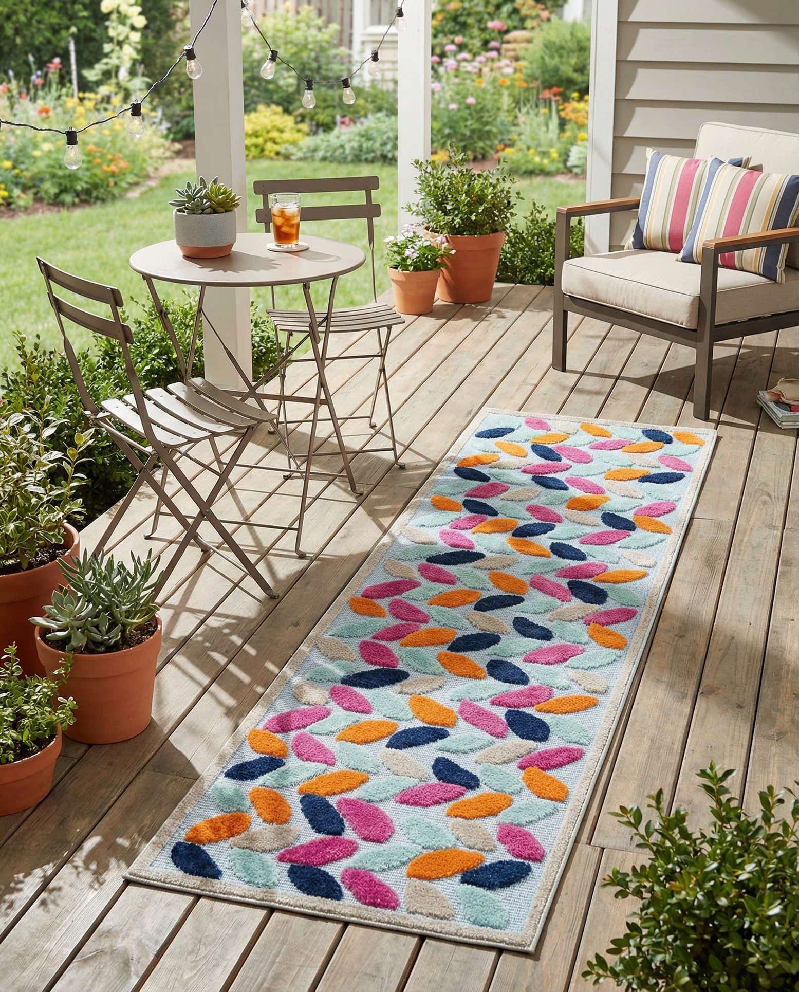 2' x 8' Easy-Clean Aruba Indoor / Outdoor Runner Rug