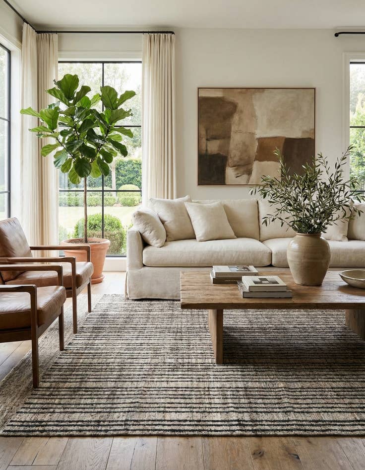 Detail image of 7' 10 x 10'  Hand Knotted Ultra Vintage Persian Wool Rug