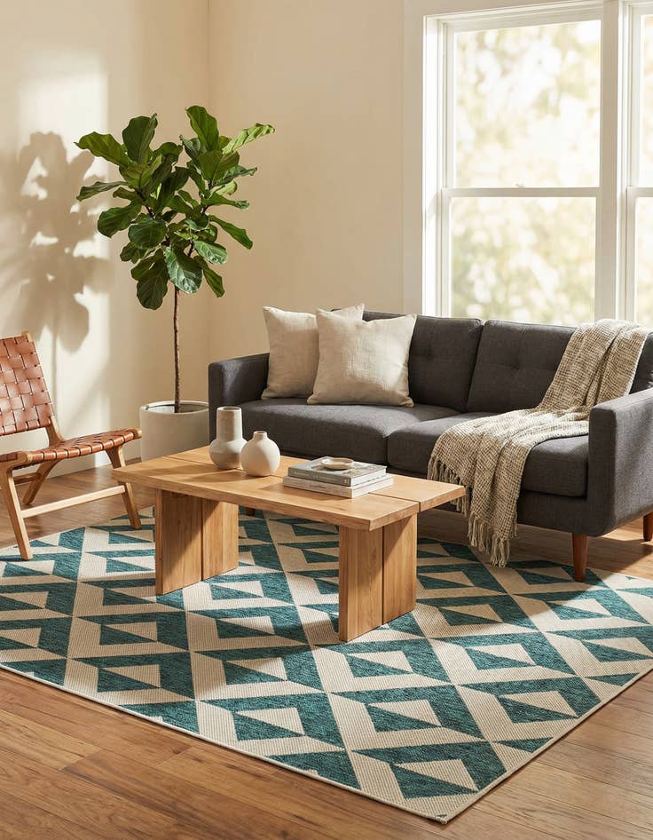 Detail image of 4' x 6' Easy-Clean Jill Zarin Napa Indoor / Outdoor Rug