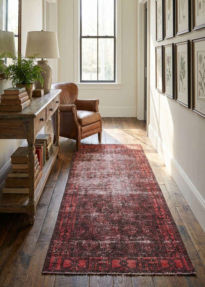 3' 1 x 6' Hand Knotted Ultra Vintage Persian Wool Runner Rug