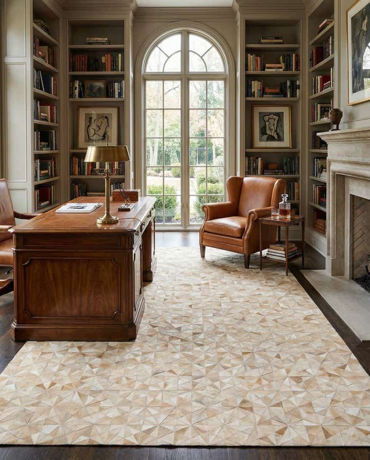6' 8 x 9' 8 Cowhide Stocks Rug
