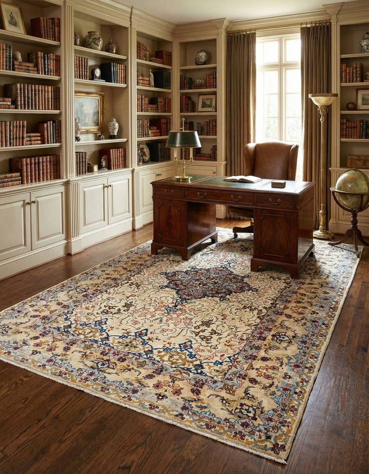 Detail image of 4' 5 x 6' 9 Kashan Rug