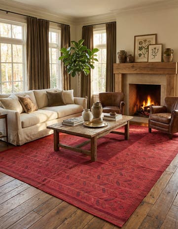 6' 9 x 9' 9 Hand Woven Kilim Fars Wool Rug