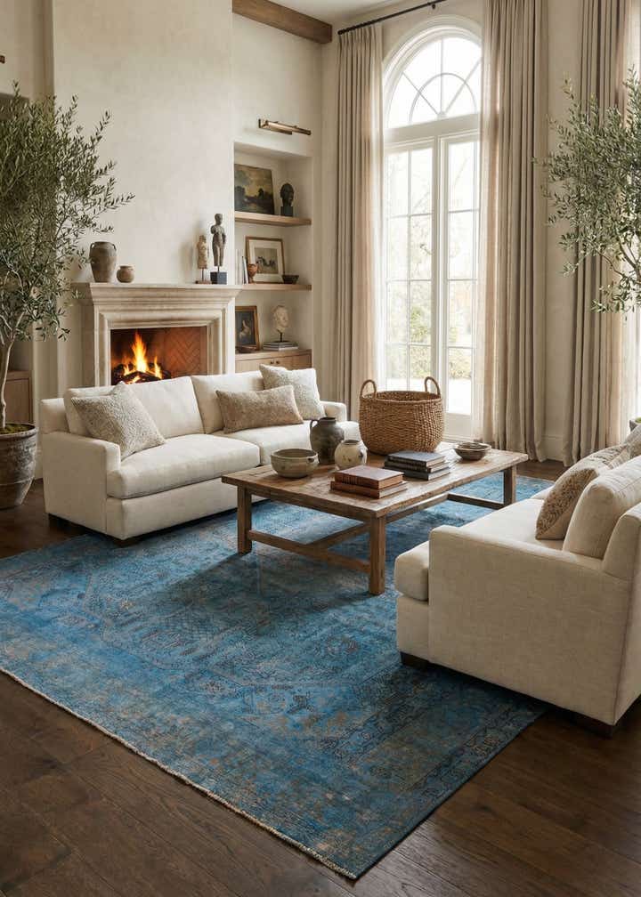 9' 4 x 12' 4 Hand Knotted Ultra Vintage Persian Wool Rug