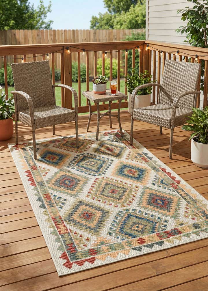 4' x 6' Easy-Clean Baja Indoor / Outdoor Rug