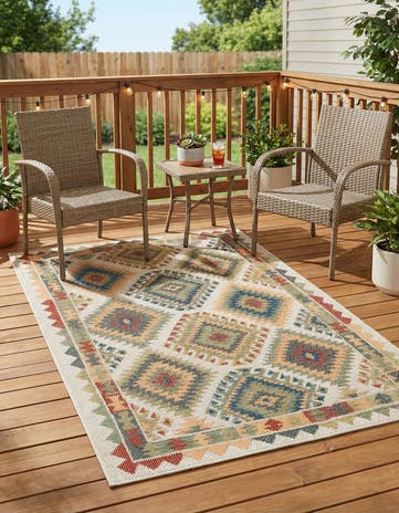 4' x 6' Easy-Clean Baja Indoor / Outdoor Rug