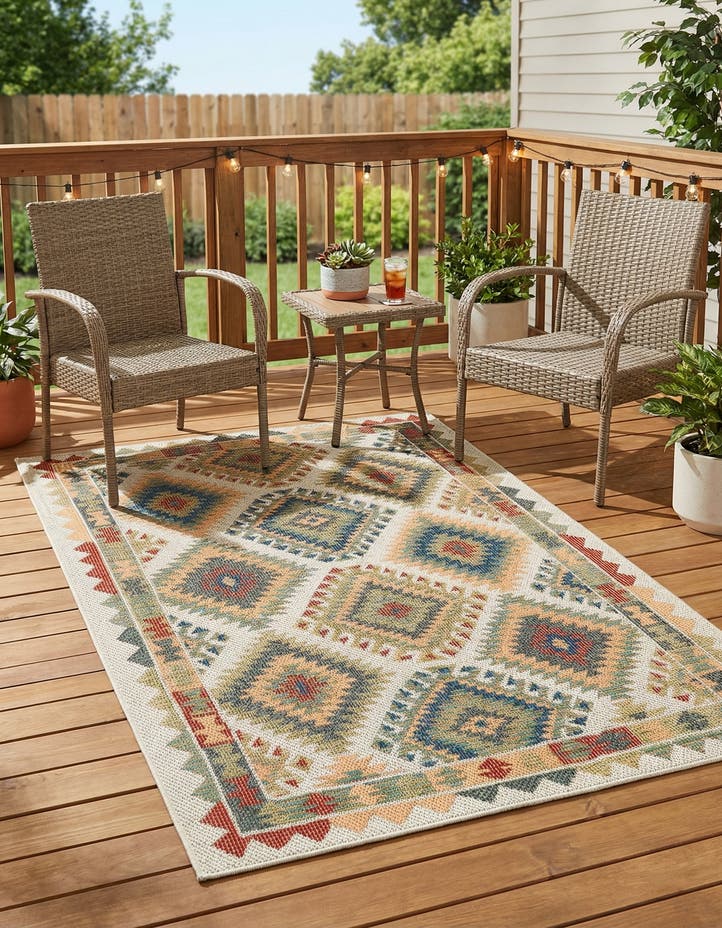 4' x 6' Easy-Clean Baja Indoor / Outdoor Rug