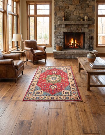 3' 10 x 5' 7 Hand Knotted Kazak Rug