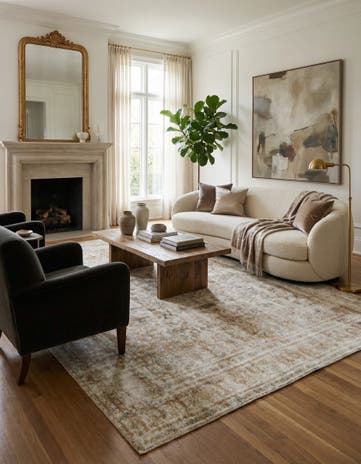 9' 4 x 12' 6 Hand Knotted Ultra Vintage Persian Wool Rug