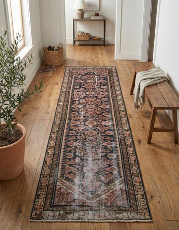 2' 10 x 9' 6 Hand Knotted Ultra Vintage Persian Wool Runner Rug