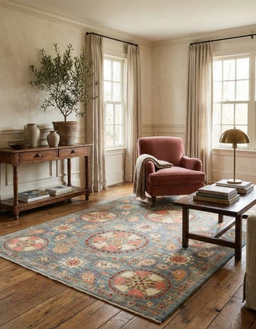 5' 7 x 7' 9 Hand Knotted Ariana Ziegler Oriental Rug